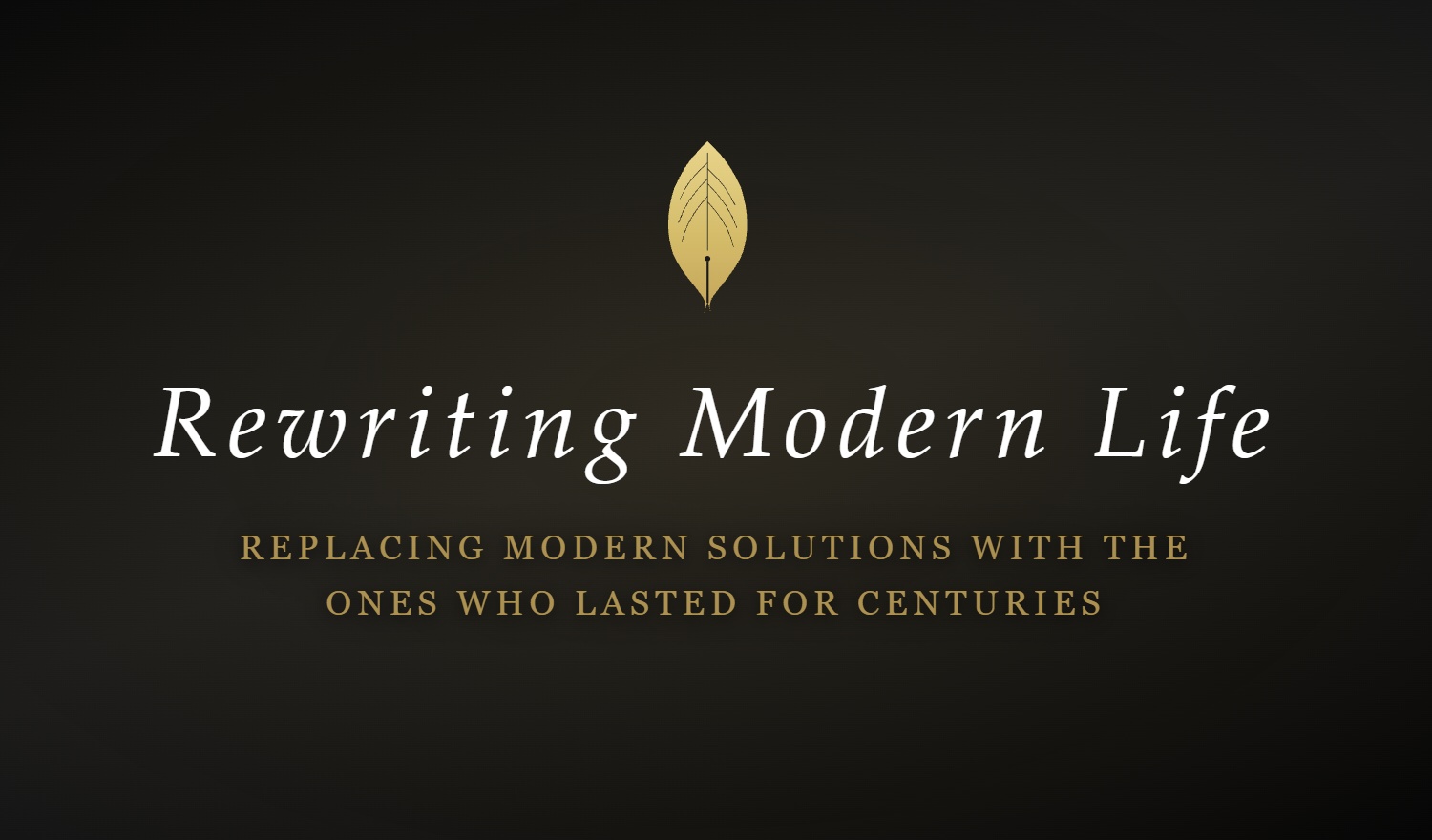 Rewriting Modern Life